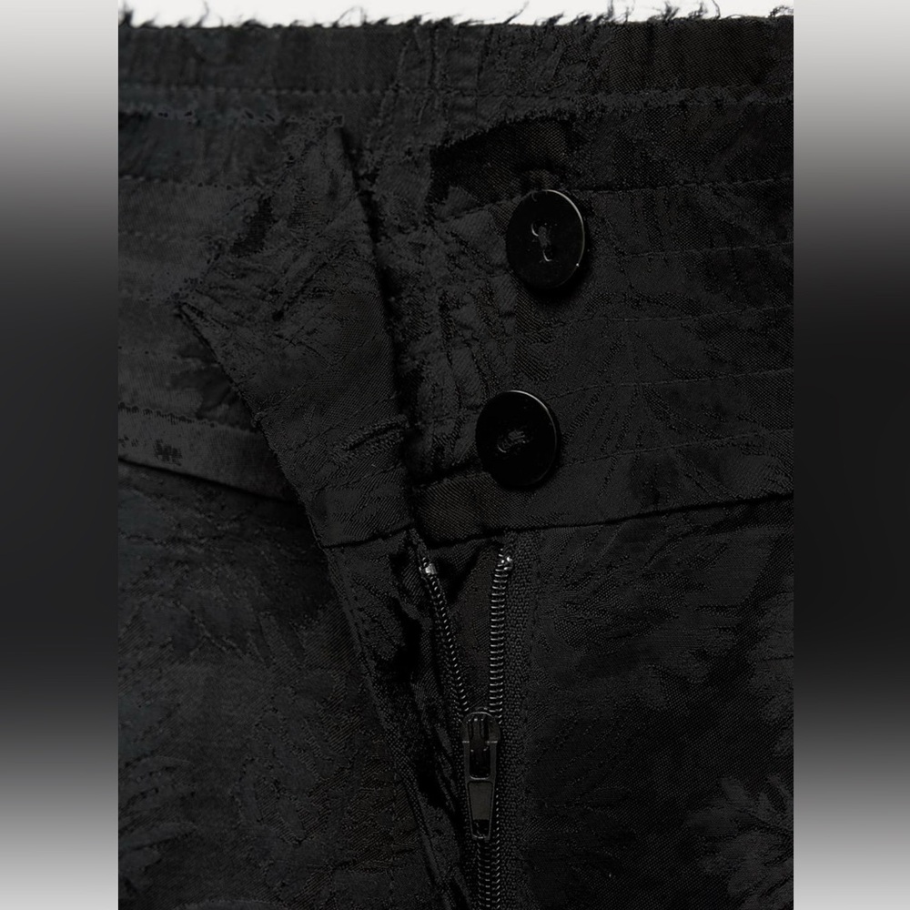 Zara Black Wide-Leg Pants - Picture 6 of 8